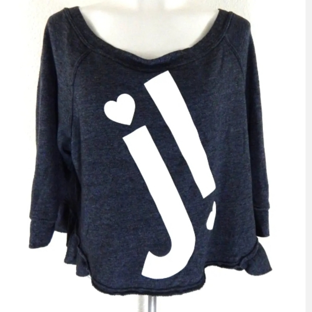 Juicy Couture Vintage Y2K Cropped Ruffle Sweatshirt